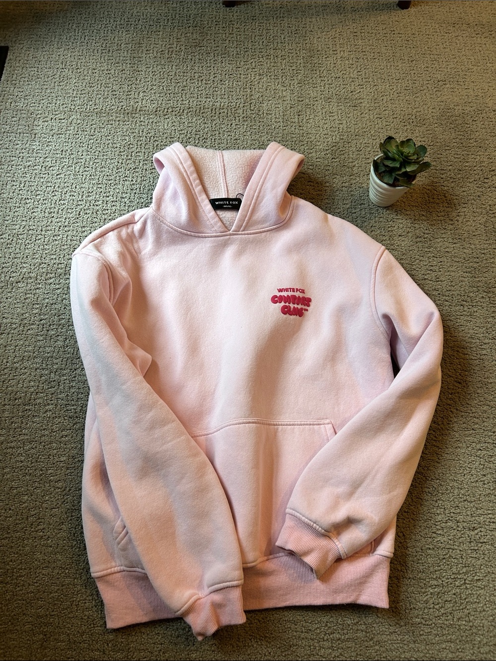 🌸White Fox XXS/XS Comfort Club Hoodie EUC - Picture 2 of 5
